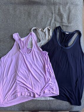 Jcrew Lot of 3 Tank Tops - Lavender, Gray, Navy